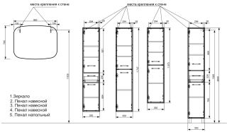 Пенал напольный Эстет Barcelona ФР-00003590 Л 35см один ящик