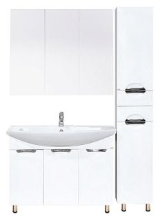 Напольная тумба под раковину Misty Лаванда 105см белый