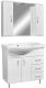 Тумба под раковину Stella Polar Концепт 80см белый SP-00000130