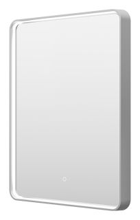 Зеркало с подсветкой Brevita Mercury MER-Rett6-060/80-platinum 60см платина