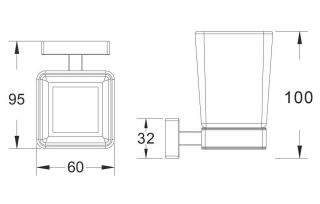 Стакан для ванной комнаты Shevanik SG5612G золотой сатин