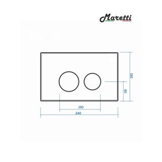 Клавиша смыва Maretti Elena AC12EA-560, черный