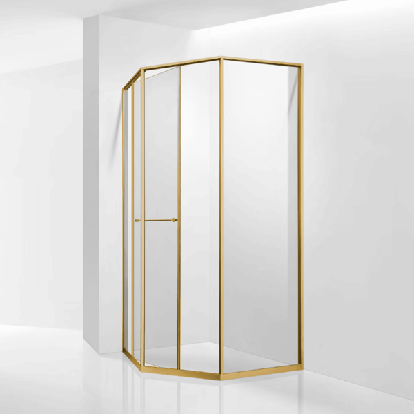 Душевой уголок RGW SV-82Gb "L" 33328200-16L 100x100 см брашированное золото