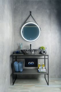 Раковина Gid Mnc206 54427 накладная под камень глянцевая 59x39x13