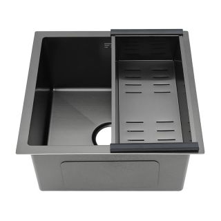 Мойка для кухни с коландером Gappo GS4444-6 чёрный