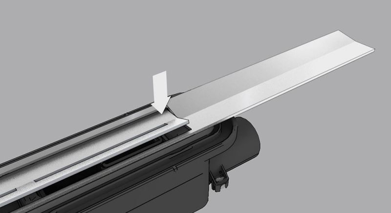 Душевой лоток TECE TECEdrainprofile 671600 160 см хром матовый