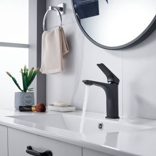 Смеситель для раковины Shevanik S4201H чёрный