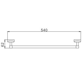 Полотенцедержатель Frap F1601 хром