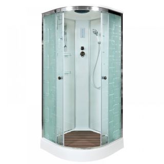 Душевая кабина Deto ЕМ1510 с электрикой (эл.) 100х100х220 см
