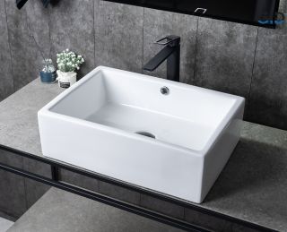 Раковина Gid N9129 51125 накладная белая 51x38x15