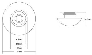 Накладка на слив для раковины ABBER AC0014GS серебро