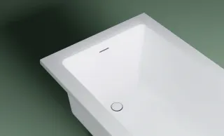 Ванна из искусственного камня Astra-Form Нейт 01010033+08010053 170x80 см с щелевым переливом донный клапан белый глянец