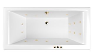 Гидромассажная ванна Whitecross Savia Duo 0103.170080.100.SMART.GL 170x80см Smart золото