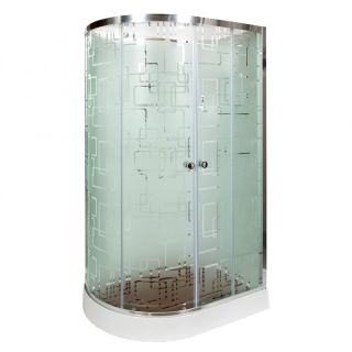 Душевая кабина Deto ЕМ1512 R N (без крыши) 120х80х208 см