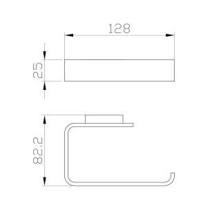 Держатель для туалетной бумаги Wonzon & Woghand Lotte WW-8316 хром