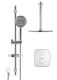 Душевой комплект Swedbe Platta 5557G1 с термостатом хром/серый