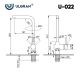 Смеситель для кухни Ulgran Classic Ulgran 022(308) чёрный