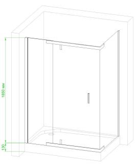 Душевой уголок Royal Bath HPV RB9120HPV-C 120x90см белый