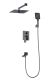 Душевой комплект Wonzon & Woghand Edge WW-88939003-BGM тёмный графит