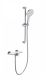 Смеситель для душа с гарнитуром Wonzon & Woghand ClickPlate WW-B2052-A-CR с термостатом хром