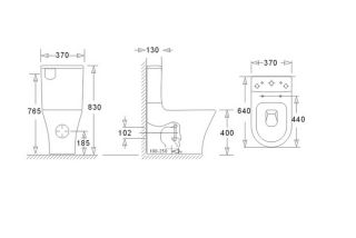 Унитаз-компакт Orans Ceramic 9906WM