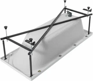 Акриловая ванна Aquanet Nord 347886 160x70 см с каркасом с боковой и фронтальной панелями