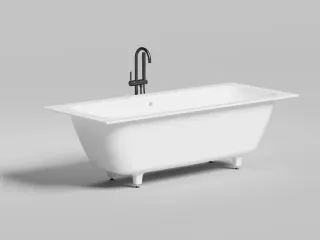 Ванна из искусственного камня Salini Orlanda Axis S-Sense 103211MRH 190x80см RAL снаружи