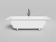Ванна из искусственного камня Salini Orlanda Axis S-Sense 103211M 190x80см белый матовый