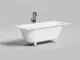 Ванна из искусственного камня Salini Ornella Axis Kit S-Sense 103513G 170x75см белый глянцевый