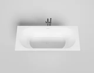 Ванна из искусственного камня Salini Ornella Axis Kit S-Sense 104713GRH 170x70см RAL снаружи