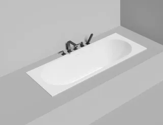 Ванна из искусственного камня Salini Ornella Axis Kit S-Stone 104723M 170x70см белый матовый