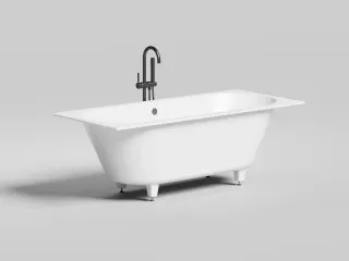 Ванна из искусственного камня Salini Ornella Axis S-Stone 103421MRH 180x80см RAL снаружи