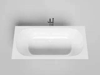 Ванна из искусственного камня Salini Ornella Axis Kit S-Sense 103512GRF 190x90см RAL полностью