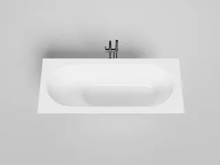 Ванна из искусственного камня Salini Ornella Kit S-Sense 102413M 170x70см белый матовый