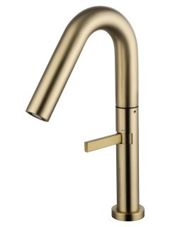 Смеситель для раковины Wonzon & Woghand WW-6068-BG брашированное золото