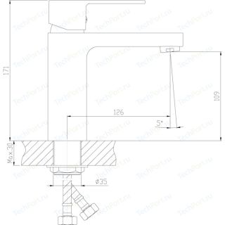 Смеситель для раковины Decoroom хром DR36011
