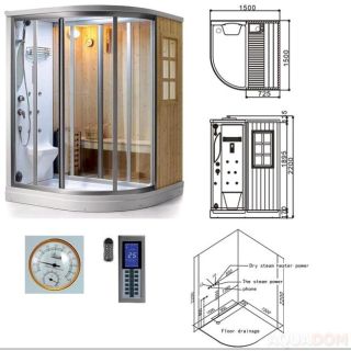 SSWW S617L Душевая кабина с финской сауной 160х89х220