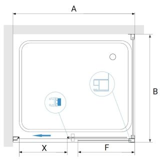 Душевой уголок RGW PA-76 (PA-016 + Z-050-2) 35087627-11 120x70см хром