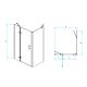 Душевой уголок RGW PA-77-1B L (PA-07B L + Z-060-2B + держатель O-204B) 410877100-084L 100x100см чёрный