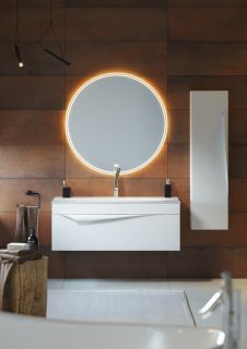 Пенал подвесной Clarberg Papyrus PAP0535 35x133см белый