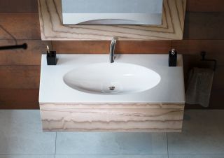 Подвесная тумба под раковину Clarberg Papyrus Wood Pap-w.01.10/LIGHT 100см светлое дерево