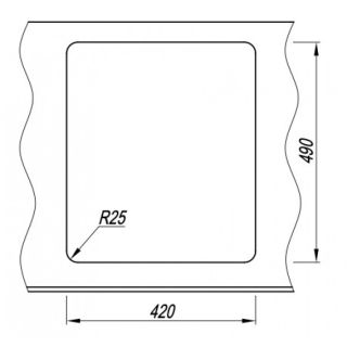 Кухонная мойка Florentina Пьемонт 440 антрацит