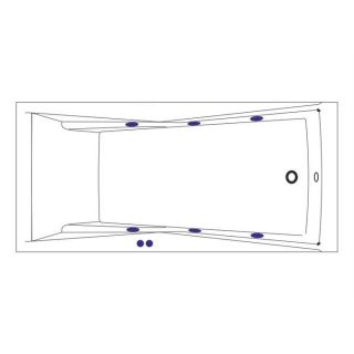 Гидромассажная ванна WHITECROSS Palace 0104.170075.100.SOFT.BR 170x75 см Soft бронза