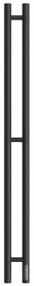 Полотенцесушитель электрический Point Деметра PN12812B П3 8x120см чёрный матовый