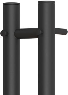 Полотенцесушитель электрический Point Деметра PN12812B П3 8x120см чёрный матовый