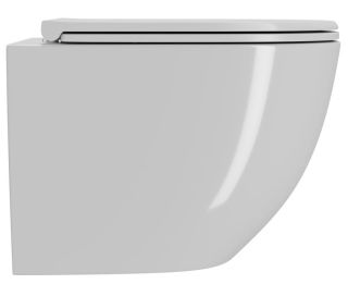 Подвесной унитаз Point Афина PN41041 безободковый белый ТОРНАДО