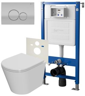 Сет Point PN48069SC: инсталляция Point Элемент PN45120 клавиша Point Виктория сатин/хром PN44061SC унитаз Point Виктория PN41061