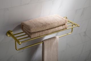 Полка для полотенец Timo Saona 13058/17 золото матовое