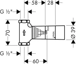 Вентиль запорный со скрытой частью Hansgrohe 31677000S хром