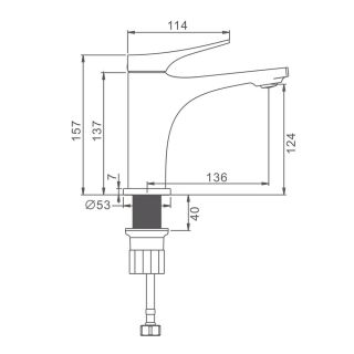Смеситель для раковины Splenka S54.10.08 белый